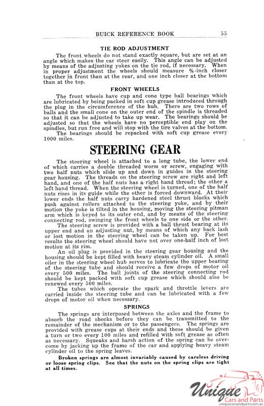 1918 Buick Reference Book Page 8